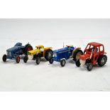 Britains 1/32 tractor group comprising Massey Ferguson 135 Duo plus Forson Major DDN and Early