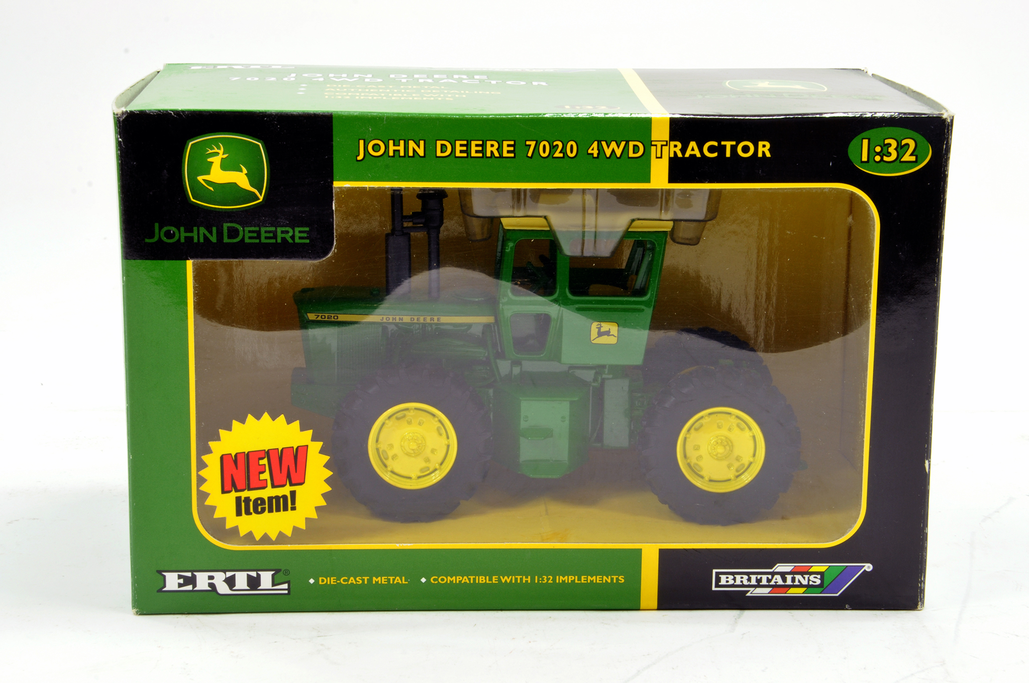 Britains 1/32 Farm Issue comprising John Deere 7020 Tractor. Excellent to Near Mint in Box.