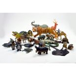 Impressive group of larger detailed plastic animal figures comprising AAA and others. Some very