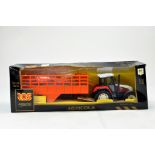 ROS 1/25 Steyr CVT 170 Tractor and Trailer Set with animals. Excellent to Near Mint in Box.