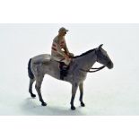 Britains Scarce issue of Famous Owners Horse and Jockey. Grey Horse with Rider in White and Red