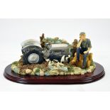 Regency Fine Arts Presentation Piece 'Stuck in the Mud' comprising Ferguson TE20 Tractor. Complete