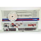 Corgi Diecast Truck Issue comprising No. CC13406 MAN TGA XXL Box Trailer in livery of Saints. E to