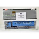 WSI Precision Diecast Truck Issue comprising Mercedes-Benz Actros 1841 with curtain trailer. In