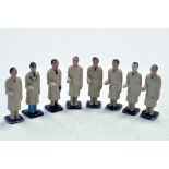 An extremely interesting unusual group of miniature figures in the guise of a gentleman (possibly