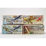 Airfix 1/72 Plastic Model Kit comprising Dogfight Doubles Assortment inc Cessna 0-2 and MIG 21.