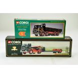 Corgi 1/50 Diecast Truck Issue comprising No. 11001 ERV KV Dropside in livery of Eddie Stobart