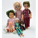 Interesting group of dolls comprising British Chad Valley issues, Barbie and vintage Dee Cee