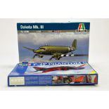 Revell 1/72 plastic model kit comprising F-4F Phantom plus Italeri Dakota. Excellent and complete.