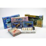 Kit group from Revell, Italeri, Starfix, Guillows comprising various issues inc Spitfire, Suchoi