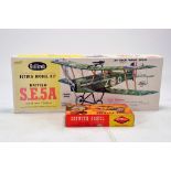 Guillows 24 Inch Model Kit comprising SE5A plus Keilkraft Sopwith Camel. Excellent and Complete.