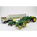 Assorted mainly Ertl 1/16 John Deere Tractor Items. Generally F to G.