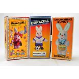 Trio of Duracell Bunnies including France 98 Special, Christmas Bunny and One other. Untested!