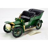 Franklin Mint 1/16 precision issue comprising 1905 Rolls Royce Little Sue 10HP. Some repair needed
