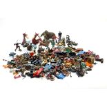 An interesting large group of plastic figures, parts, components etc comprising Lego Type issues,