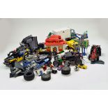 A Large Quantity of Lego / Technic parts, components, figures etc including made models of various