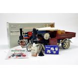 Mamod Large Scale Steam Wagon in Brown/Cream. Superb example, never fired, complete with box.