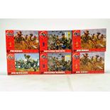 Airfix 1/72 plastic model kit group comprising various figure sets. Excellent and Complete.