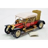 Franklin Mint 1/24 precision issue comprising 1910 Rolls Royce Silver Ghost. Requires attention