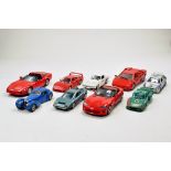 Burago and Maisto diecast car group with various issues. Ferrari, Dodge Viper and others.