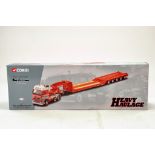Corgi 1/50 Diecast Truck comprising No. CC12404 Volvo King Trailer in the livery of Chris Bennett