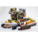 Interesting large group of commercial diecast comprising Cararama Trucks, boxed, plus Conrad 1/50