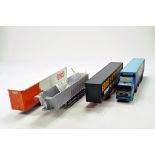 Corgi 1/50 truck issues comprising trailers and MAN Curtainside issue. Plus quantity of mirrors