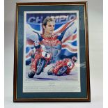 Back to Back signed print by James King Featuring Carl Forgarty.