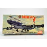 Airfix 1/144 Plastic Model Kit comprising Boeing 747 Airliner. Appears Complete.