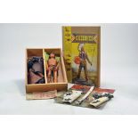 Marx Wooden Box issue of Chief Cherokee Action Indian Figure plus Pony Boy Gun Holster Set.