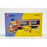 Corgi 1/50 diecast truck Showmans issue comprising No.11201 ERF KV Set in the livery of