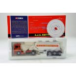 Corgi 1/50 Diecast Truck Issue comprising No. 74902 ERF EC Feldbinder Tanker in the livery of AJA