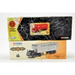 Corgi 1/50 diecast truck issue comprising No. 22201 AEC Mercury plus No. 11401 ERF. Excellent to