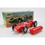 Lincoln International Large Scale Plastic Battery Operated Lotus Indianapolis Racing Car.