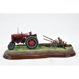 Border Fine Arts Presentation Piece 'Making Adjustments' comprising Farmall M Tractor. Superb piece.