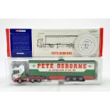 Corgi 1/50 diecast truck issue comprising No. CC12207 Scania Curtainside in livery of Pete
