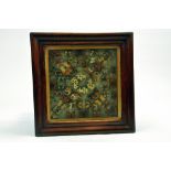 Taxidermy: Unusual framed display (believed) victorian montage of cut out butterflies of much