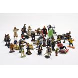A group of various plastic figures based on various TV Related themes inc Lord of the Rings and