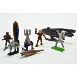 A group of Metal issue (one plastic) Space figures comprising Cherilea, Johillco plus Britains