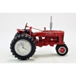 Danbury Mint 1/16 Farmall H Tractor comprising high detailed model with clock. Untested but