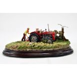 Country Artists Presentation Piece 'First Cut' comprising Massey Ferguson 35 Tractor. Superb Piece.