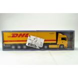 EMEK 1/25 MAN Box Trailer in plastic in livery of DHL. VG to E in Box.
