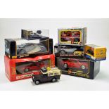 Burago, Polistil, Maisto and other diecast group including Land Rover, Mini, Ferrari issues. Good to