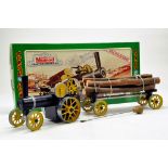 Mamod Large Scale Steam Traction Engine and Log Trailer. Built from a Kit. Superb example, never