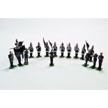 Early Britains plastic model figure group comprising various issues. Some figures with damage but an