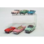 Franklin Mint group of high detail 1/43 diecast American Classic Cars. Generally Excellent.