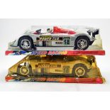 Duo of large scale 1/12 Friction Driven Racing Cars. Excellent.