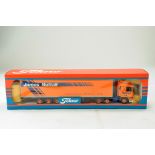 Tekno 1/50 diecast truck issue comprising The British Collection No. 70 (08/1998) ERF Curtainside in