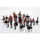 Britains Herald and Early issue plastic figure group comprising various British Regiments. Generally