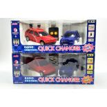 Duo of 1/20 RC Quick Changer Cars. Excellent.